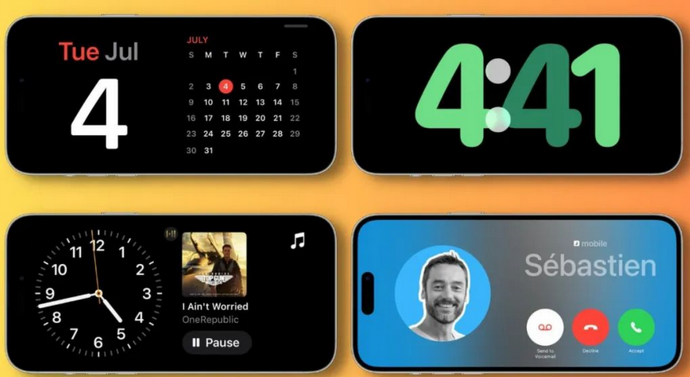 白山苹果手机维修分享iOS17横屏充电待机显示有什么好处 