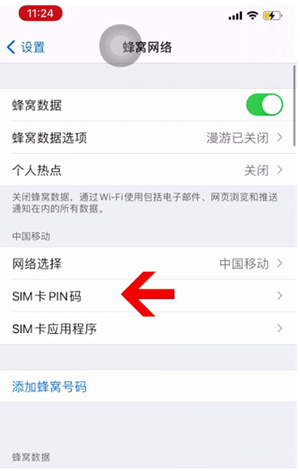 白山苹果14维修网分享如何给iPhone14的SIM卡设置密码 