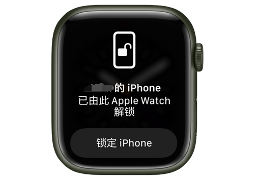 白山苹果手机维修分享用 AppleWatch 解锁配备面容 ID 的 iPhone方法 