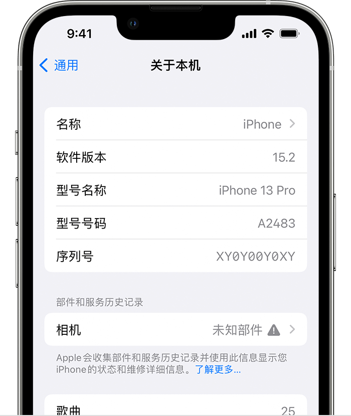 白山苹果维修分享iPhone 出现提示相机“未知部件”是什么原因？ 