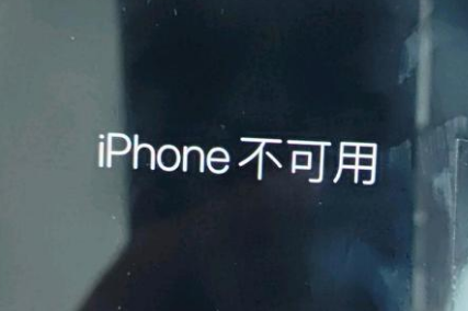 白山苹果服务网点分享锁屏界面显示“iPhone 不可用”如何解决 