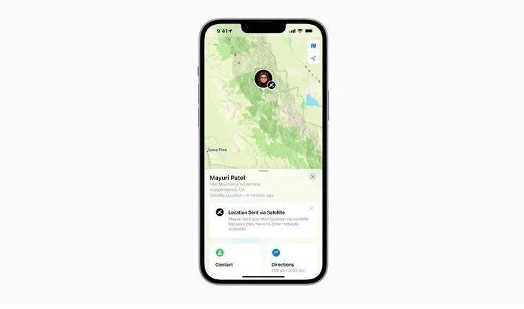白山苹果14维修分享iPhone14系列中 FindMy功能通过卫星分享位置方法教程 